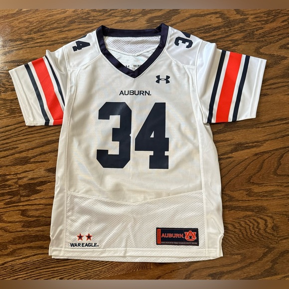 Under Armour Auburn Tigers 34 Bo Jackson Replica Jersey Youth Medium - Picture 1 of 6